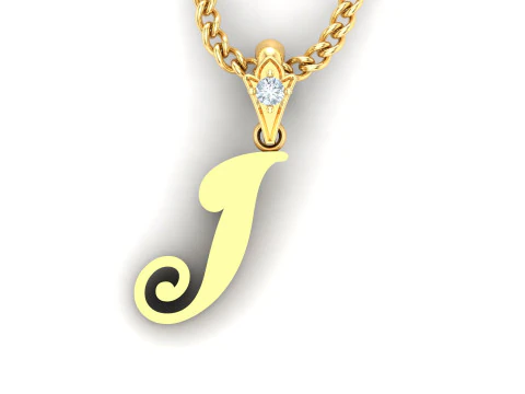 I Letter Alphabet Pendant Cad For Sell 3D Print Model