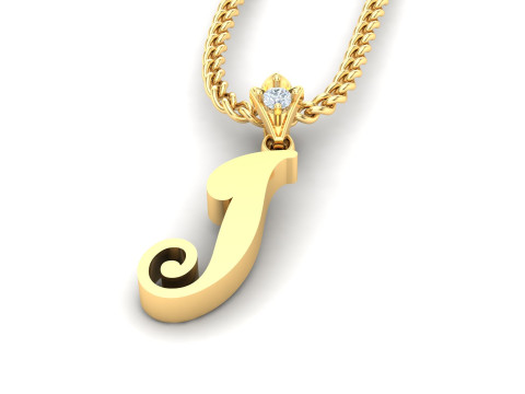 I Letter Alphabet Pendant Cad For Sell 3D-printmodel