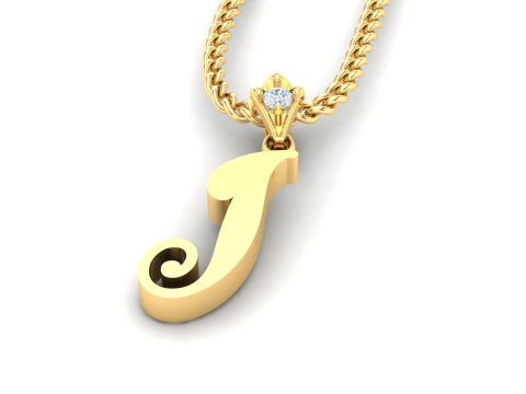 I Letter Alphabet Pendant Cad For Sell 3D Print Model