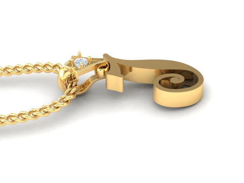 J Letter Alphabet Pendant Cad For Sell 3D Print Model