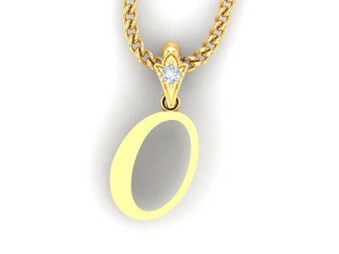O Letter Alphabet Pendant Cad For Sell 3D Print Model