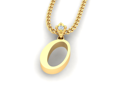 O Letter Alphabet Pendant Cad For Sell 3D Print Model