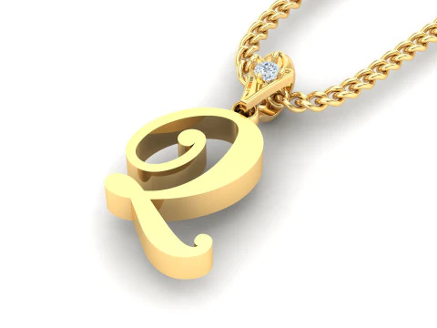 Q Letter Alphabet Pendant Cad For Sell 3D Print Model