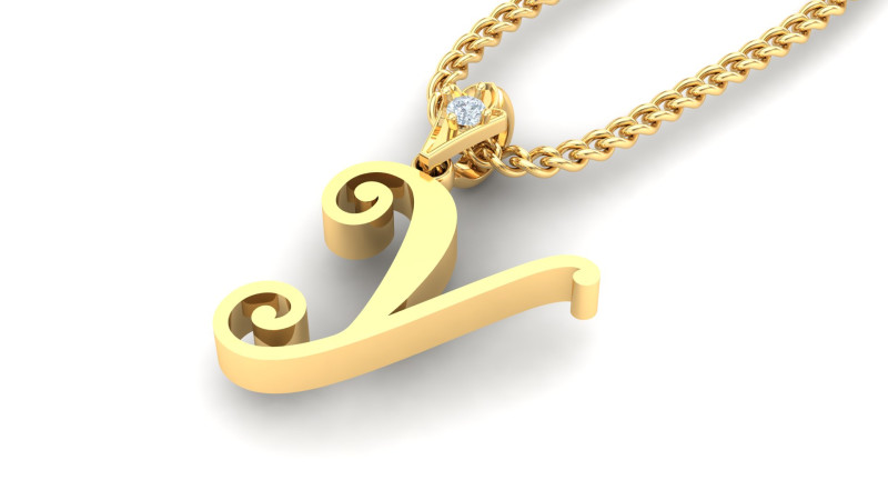 Y Letter Alphabet Pendant Cad For Sell 3D-Druckmodell .c4d .max .obj .3ds .fbx .stl .blend 