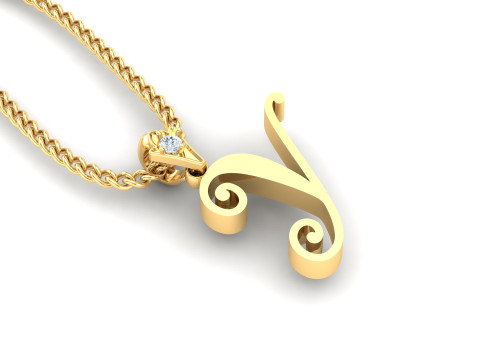 Y Letter Alphabet Pendant Cad For Sell 3D-Druckmodell