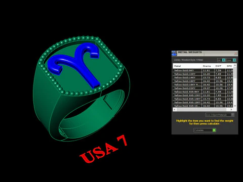 Aries Man Ring Version 2 3D Print Model