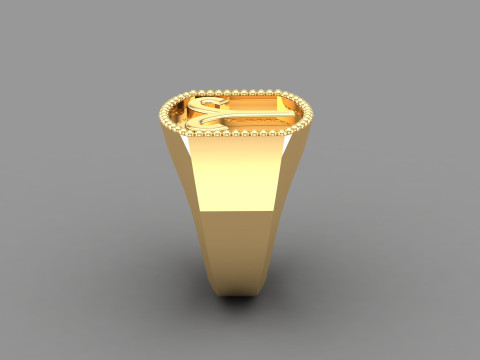 Aries Man Ring Version 2 3D Print Model