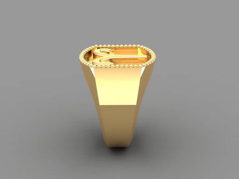 Aries Man Ring Version 2 3D Print Model