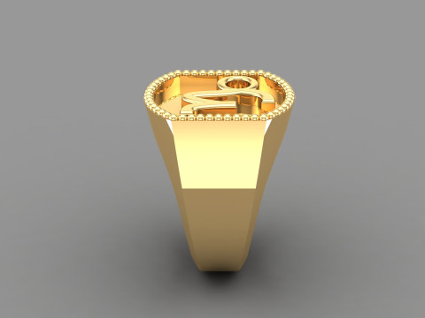 Capricom Man Ring Version 2 Modèles 3D en vedette