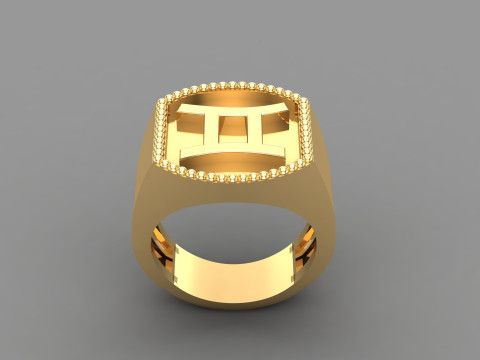 Gemini Man Ring Version 2 3D 프린트 모델