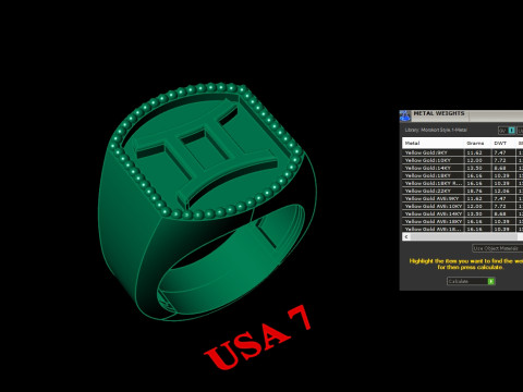 Gemini Man Ring Version 2 Modèles 3D en vedette