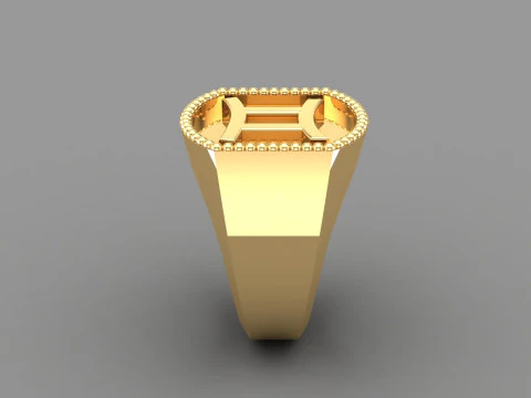 Gemini Man Ring Version 2 3D Print Model