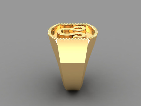 Leo Man Ring Version 2 3D Print Model