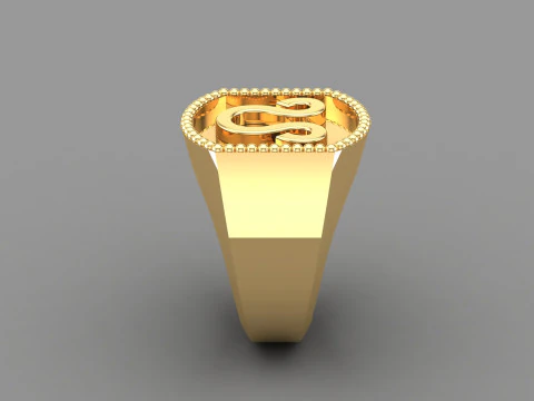 Leo Man Ring Version 2 3D Print Model