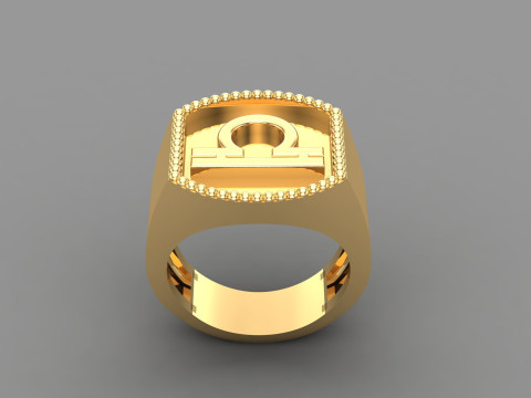 Libra Man Ring Version 2 Model do druku 3D