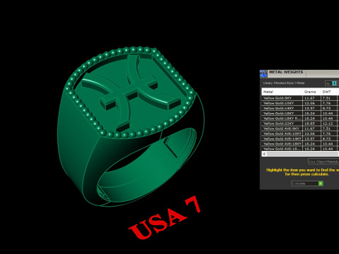 Pisces Man Ring Version 2 Modelo de Impressão 3D