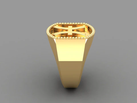 Pisces Man Ring Version 2 3D Print Model