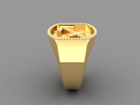 Sagittarius Man Ring Version 2 Modèles 3D en vedette