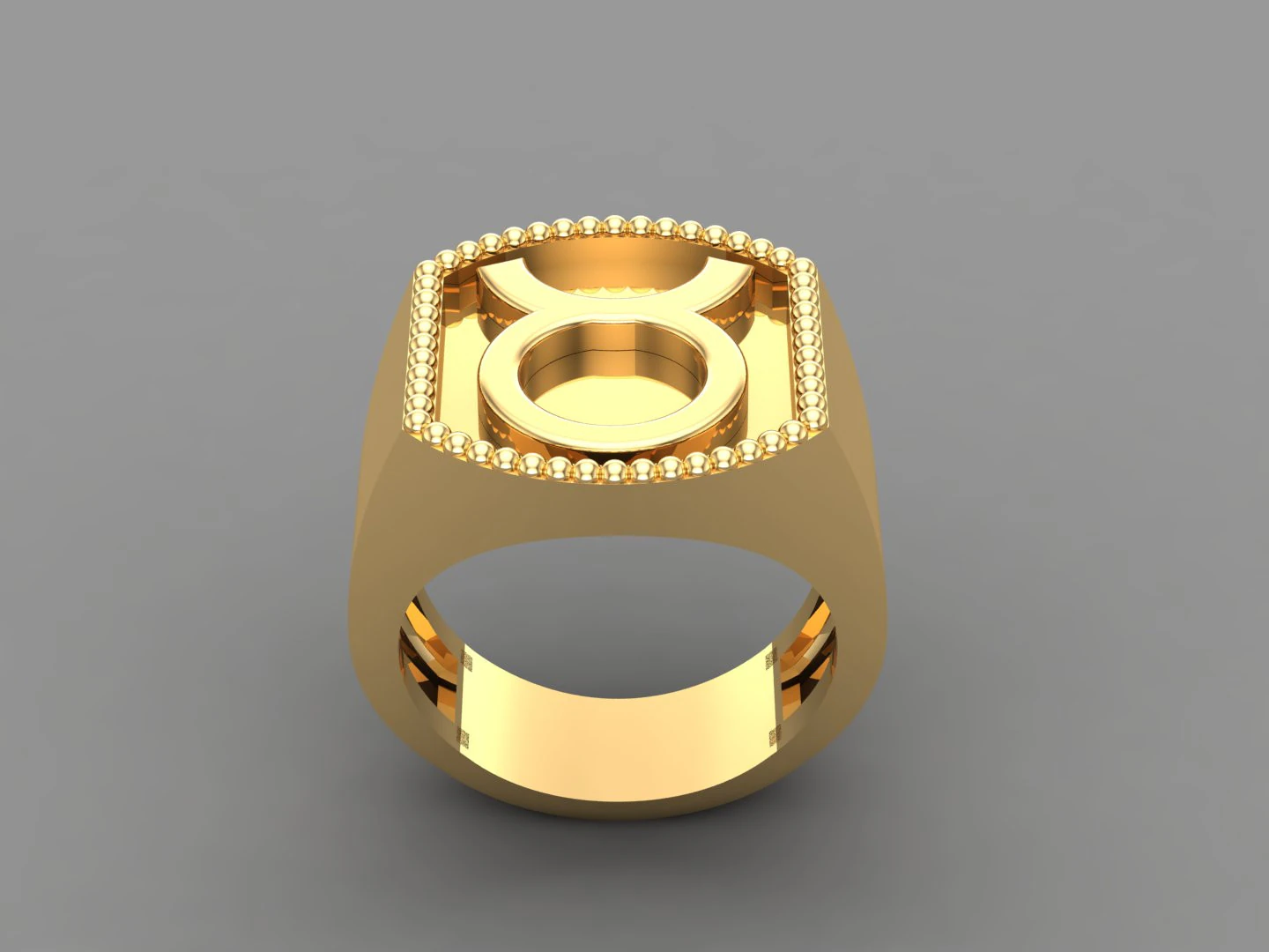 Taurus Man Ring Version 2 3D Print Model .c4d .max .obj .3ds .fbx .stl .blend 