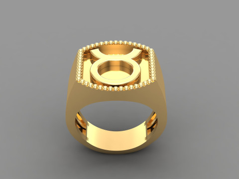 Taurus Man Ring Version 2 3D Baskı Modeli