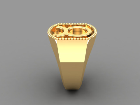 Taurus Man Ring Version 2 3Dプリントモデル