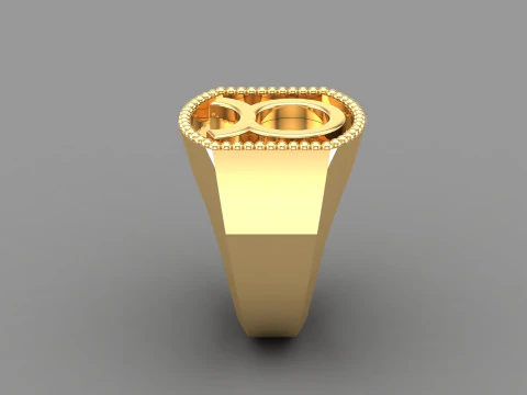 Taurus Man Ring Version 2 3D Print Model