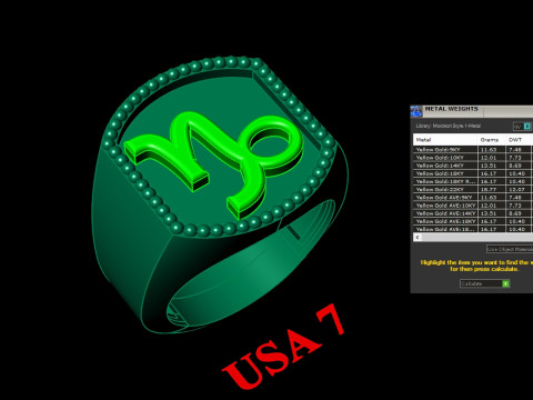 12 Zodiac Man Ring Version 2 Album Ready for Print 3D Print Model