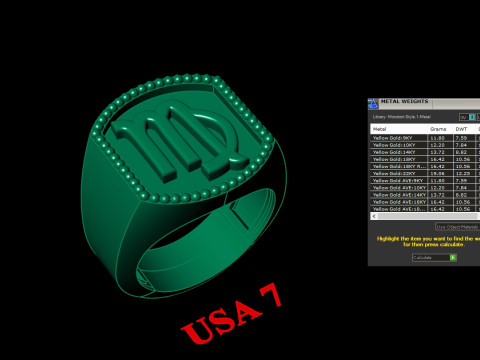 12 Zodiac Man Ring Version 2 Album Ready for Print 3D Print Model