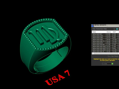12 Zodiac Man Ring Version 2 Album Ready for Print 3D Print Model