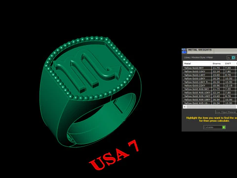 12 Zodiac Man Ring Version 2 Album Ready for Print 3D Print Model