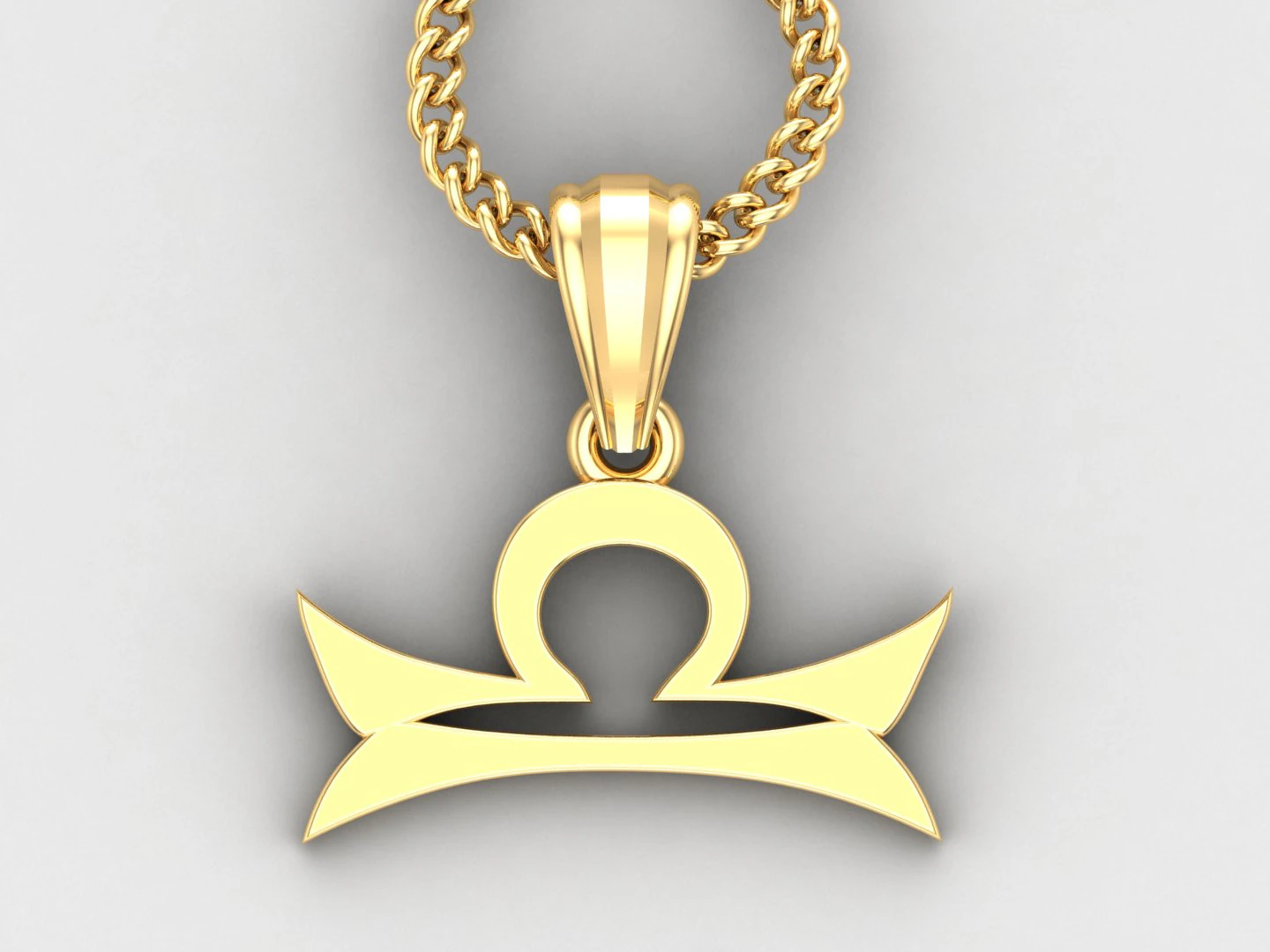 Libra Light Gold Pendant Version 5 3D Print Model .c4d .max .obj .3ds .fbx .stl .blend 