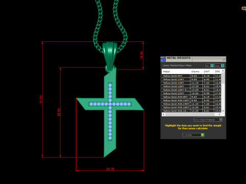 Cross Pendant Jesus Christ4CP001 3D-Druckmodell