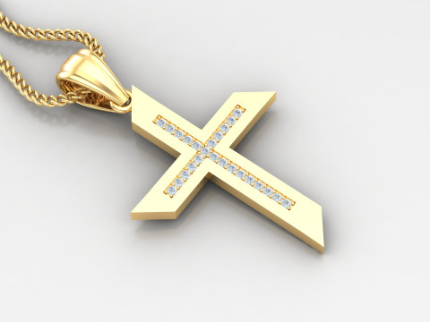 Cross Pendant Jesus Christ4CP001 3D-Druckmodell