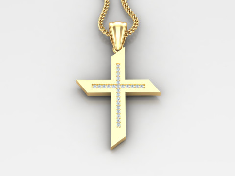 Cross Pendant Jesus Christ4CP001 3D-Druckmodell
