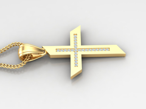 Cross Pendant Jesus Christ4CP001 3D-Druckmodell