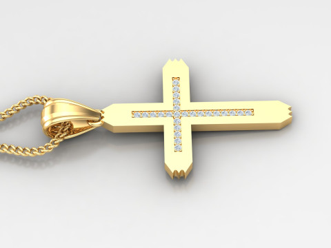 Cross Pendant Jesus Christ4CP002 3D प्रिंट मॉडल