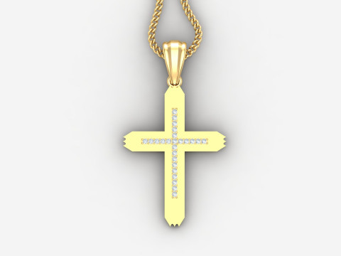 Cross Pendant Jesus Christ4CP002 3D प्रिंट मॉडल