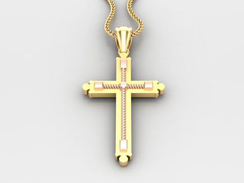 Cross Pendant Jesus Christ4CP003 3D प्रिंट मॉडल