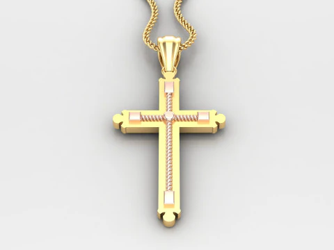 Cross Pendant Jesus Christ4CP003 3D Print Model