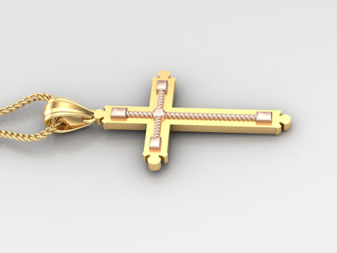 Cross Pendant Jesus Christ4CP003 3D प्रिंट मॉडल