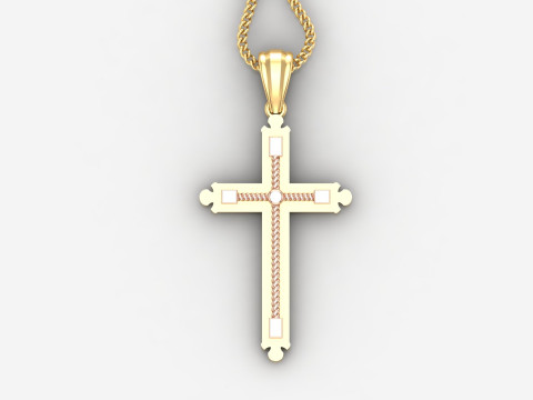 Cross Pendant Jesus Christ4CP003 3D प्रिंट मॉडल
