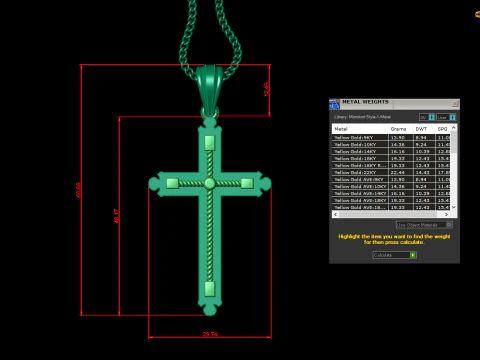Cross Pendant Jesus Christ4CP003 3D Print Model