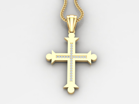 Cross Pendant Jesus Christ4CP004 3D प्रिंट मॉडल