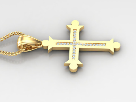 Cross Pendant Jesus Christ4CP004 3D प्रिंट मॉडल