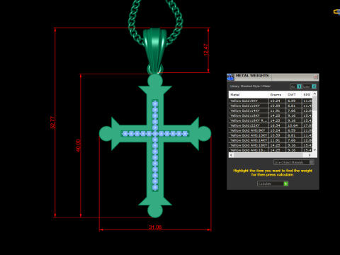 Cross Pendant Jesus Christ4CP004 3D प्रिंट मॉडल