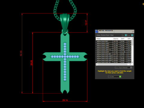 Cross Pendant Jesus Christ4CP005 Modello di stampa 3D