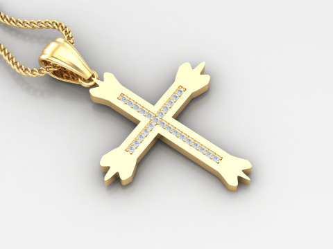 Cross Pendant Jesus Christ4CP006 3D Print Model