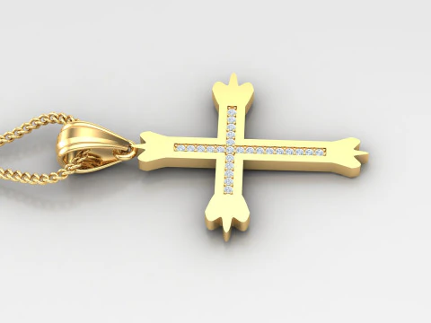 Cross Pendant Jesus Christ4CP006 3D Print Model