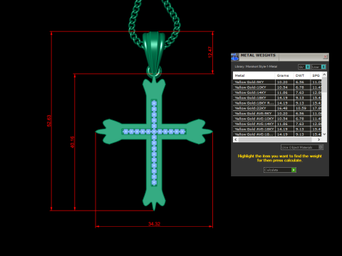 Cross Pendant Jesus Christ4CP006 3Dプリントモデル