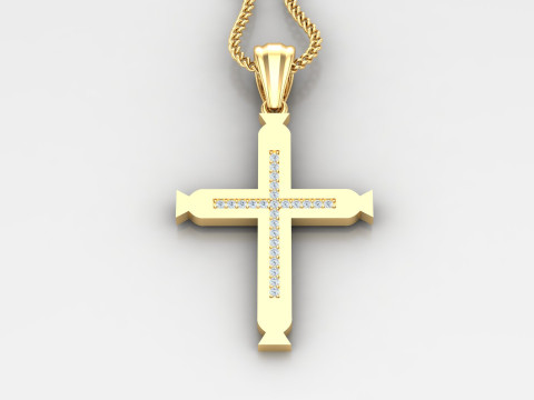 Cross Pendant Jesus Christ4CP007 3D Baskı Modeli